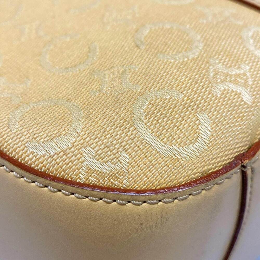 CELINE Macadam Tote Bag Beige Leather - Picture 6 of 7